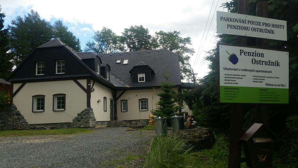 Penzion Ostruznik Ostružná Esterno foto